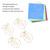 100Pcs Gold Shaped Paper Clips, Cute Design Bookmark Clips with A Transparent Box for Office School Home Marking and Organizing