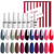 Vishine Gel Nail Polish Set - 12 Colors Gel Polish Kit Nail Gel Polish Set, Soak Off UV LED Matte Top Coat 8ml Each Bottle Gel Nail Art