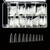 VIVACE Clear Stiletto 500 Acrylic False Fake Gel Nail Tips With Clear Plastic Case 27512 For Nail Salon Nail Shop (Clear Stiletto)