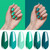 Vishine Gel Polish Set Green Teal Blue Glitter Colors 6pcs Soak Off UV LED Gel Nail Manicure Kit 8ML