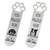 2Pcs Funny Pet Dog Paw Bookmarks, Stainless Steel Book Marks for Book Lovers Stationery Gifts for Dog Lovers Office Supplies Birthday Gifts for Your