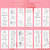 Haooryx Color Your Own Valentine's Day Bookmarks - 75Pcs Kid Creative DIY Coloring Blank Bookmark Teacher Student Reading Enthusiasts Paint Book Mark