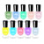 Abitzon NEW Nail Polish Set (10 Bottles) - Non-Toxic Eco-Friendly Easy Peel Off & Quick Dry Water Based Nail Polish