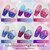 Omainy Gel Nail Polish Set -Color Changing Gel Nail Polish Set Purple Blue Pink Red Laverder Wind Red Black Color Changing Gel Polish Soak Off UV LED