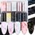 WOKOTO 10 Rolls Marble Design Nail Transfer Foils Kit for Women Nails Nail Foil Nail Art Full Nail Wraps Transfer Nail Stickers Decals for Foil Art N