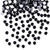 Jollin Glue Fix Crystal Flatback Rhinestones Glass Diamantes Gems for Crafting Nail Art Crafts Decorations Clothes Shoes 8.4mm (ss40 144pcs, Jet)