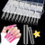 LIONVISON 3XL Clear Full Cover Nail Tips for Acrylic Nails Professional, 240PCS Extra Long Tapered Square, 12 Sizes Straight Press On Gel Nail Tips f