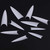 600Pcs Stiletto Nail Tips for Acrylic Nails Long False Nails Haft Cover Natural Fakes Nails Tips for Dip Powder Nails and Poly Nail Extension