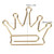 10pcs Crown Shape Paper Clips Bookmark Marking Document Organizing Clip for Office School Stationery Supplies