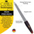 Camila Solingen CS16 Sapphire Metal Nail File for Natural Nails Fingernail and Toenail Care, 3.5" Double Sided Coarse and Fine for Manicure and Pedic