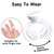 G2PLUS 100PCS Disposable Plastic Nail Art Tattoo Glue Rings Holder, Eyelash Extension Rings, Adhesive Pigment Holders Finger Hand Beauty Tools (White