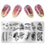 SILPECWEE 6Pcs Nail Stamp Simple Line-Drawing Design Nail Stamping Kit DIY Nail Plate Manicure Accessories For Summer