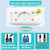 Kepma UV LED Nail Dryer Mini lamp Portable Curing Light for Gel Nail Polish,6w(White)