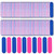 VIOCIWUO Mini Nail File Bulk 300Pcs (180/240 Grit), Disposable Nail Files Double Sided Emery Boards Home or Professional Manicure Tools(Blue and Pink