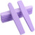 20Pcs Nail Block Buffer Files Sponge Washable Double Sided 100/180 Sanding Buffing File(Purple)