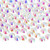 Jollin Glue Fix Crystal Flatback Rhinestones Glass Diamantes Gems for Nail Art Crafts Decorations Clothes Shoes(ss8 2880pcs, Transparent AB)