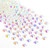 Jollin Glue Fix Crystal Flatback Rhinestones Glass Diamantes Gems for Nail Art Crafts Decorations Clothes Shoes(ss8 2880pcs, Transparent AB)