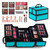 Color Nymph All In One Makeup Kit Comestics Gifts for Girls Teens, Travel Makeup Set 4 Trays Train Case for Beginner Includes Eyeshadow Highlighter L