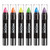 Moon Glow - Blacklight Neon Face Paint Stick/Body Crayon makeup for the Face & Body - Pastel set of 6 colours - Glows brightly under blacklights
