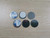 TUOKING Metal Stickers Design For Non-Magnetic Makeup Pans Suit For Blank Magnetic Makeup Palette (Diameter?25mm)
