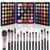 UCANBE Eyeshadow Palette with 15Pcs Brushes Makeup Set, Pigmented 86 Colors Make Up Sets Valentine's Day Gift, Matte Shimmer Glitter Eye Shadow Palle