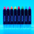 Moon Glow - Neon Uv Glitter Body Crayons, Purple, 3.5g Single