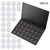 Allwon Empty Magnetic Eyeshadow Makeup Palette with 28Pcs 26mm Round Metal Pans