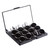 Allwon Empty Magnetic Eyeshadow Makeup Palette with Mirror and 12Pcs 26mm Round Metal Pans
