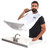 Beard King Beard Bib Apron - As Seen on Shark Tank  Gifts for Him, Stocking Stuffers for Men, Mens Gift, White