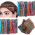 SARJANA Pack of 10 Pieces Womens Mens Headband Wide Hair Bands Bandana Colorful Boho Head Wraps (Silk Printed)