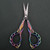 YOUGUOM Embroidery Scissors W/Cover Sharp Tip Sewing Crafting Scissor for Needlework Threading Craft Artwork DIY Tools, Vintage Rainbow Mini Shears