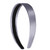 Motique Accessories Grey 1 Inch Satin Hard Headband for Women and Girls