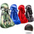 4PCS Silky Durags for Men 360 Waves, Designer Do Rag, 1 Wave Cap (Camou Blue BlackRed)