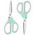 ANJOBIBI 7" Scissors for Student Craft Scissors, 2 PCS Blunt Tip Student with Comfort Grip & Steel Blades(Blue+Green?
