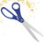 25" Blue Scissors for Grand Opening  Large Heavy Duty Shears for Ribbon Cutting Ceremony Blue Giants Ribbon Cutting Scissors for Special Events Inau