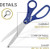 25" Blue Scissors for Grand Opening  Large Heavy Duty Shears for Ribbon Cutting Ceremony Blue Giants Ribbon Cutting Scissors for Special Events Inau