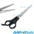 AAProTool Stainless Steel Cutting Part Black Plastic Handle Hair Scissors 6.7"