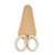 Highsoner Wave 3.6 Inch Mini Safety Scissors - Embroidery & Sewing Scissors, Stainless Steel, Sharp Tip, Gold