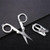 Silver Stainless Steel Folding Scissors - Portable Mini Pocket Travel Scissors for Embroidery, Office, School & Craft - Student Scissors