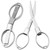 Usaidon Compact Silver Stainless Steel Scissors, 1PCS, Folding Design, Safe and Durable, For Home, Office, Camping, Outdoor, Easy to Carry