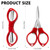 50 Pcs Mini Folding Scissors Small Foldable Travel Stainless Steel Portable Shears Bulk Badge Scissors for Nurses Glasses Shaped Anti Rust Sewing Cut