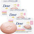 Dove Soap, Pink Beauty Bar 3-Pack (12 Soap Bars)  3-in-1 Moisturizing Face, Body & Hand Soap, 3.17 Oz Ea
