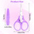 3.4 Inch Craft Scissors, 2 Pcs All Purpose Mini Scissors with Protective Cover for Embroidery, Quilting, Sewing, Knitting, Crafting, Cross Stitch, Cr