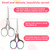2 PCS Embroidery Scissors Small Sharp Cross Stitch Scissors Sharp Sewing Scissor Small Embroidery Scissor 4-6 Inch for Sewing, Cross Stitching, Craft