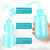 3 PCS Lash Shampoo Brush Sets with 1pcs 250 ML Plastic Satety Lash Tatoo Wash Bottles 2PCS Nose Blackhead Facial Cleaning Brush for Eyelash Extension