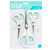 American Crafts White Office Scissors, 3 Pack Regula, Cutting Tools Stainless Steal Blades Soft Grip White Scissors School Supplies Office Supplies