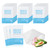 50 Pack Individual Makeup Remover Wipes, Individually Wrapped Face Cleansing Wipes, Travel Makeup Remover Cloth for Travel, Hotel Skin Care(Blue)