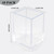 10 Pack Clear Acrylic Pen Holder for Desk, Pencil Cup Makeup Brush Organizer, Square Acrylic Pencil Holders for Office School Home Supplies, Desktop