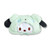 Permcoly Cute Kawaii Plush Zipper Pencil Case, Used for Office Supplies, Stationery Storage and Cute Anime Cosmetic Bag, Green, LZX28
