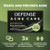 Defense Acne Care Bar Soap 4.2oz | contains 2% Salicylic Acid, Tea Tree & Eucalyptus Essential Oils & Oatmeal
